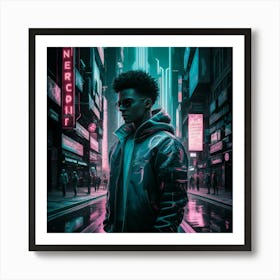 Neon City 8 Art Print