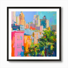 Abstract Travel Collection Savannah Georgia 3 Art Print