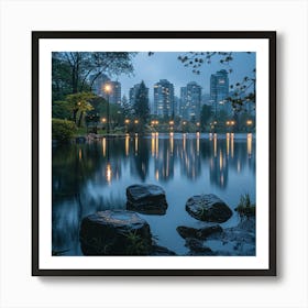 Reflections In The Park Art Print