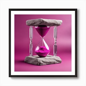 Hourglass Stock Videos & Royalty-Free Footage 1 Art Print