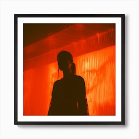 Silhouette Of A Woman Art Print