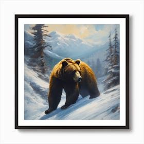 Grizzly Bear Art Print