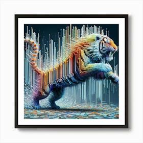 Adobe Tiger Art Print