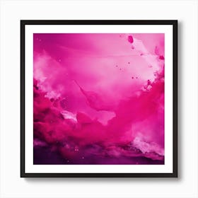 Abstract Minimalist Painting That Represents Duality, Mix Between Watercolor And Oil Paint, In Shade (27) Art Print