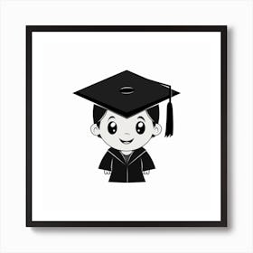 Graduation Boy Art Print