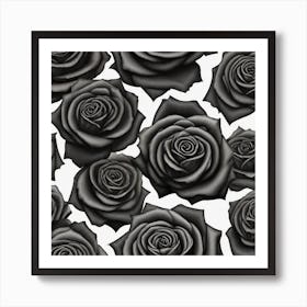 Black Roses 2 Art Print