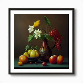 Still Life With Fruits And Flowers, Still life, Printable Wall Art, Still Life Painting, Vintage Still Life, Still Life Print, Gifts, Vintage Painting, Vintage Art Print, Moody Still Life, Kitchen Art, Digital Download, Personalized Gifts, Downloadable Art, Vintage Prints, Vintage Print, Vintage Art, Vintage Wall Art, Oil Painting, Housewarming Gifts, Neutral Wall Art, Fruit Still Life, Personalized Gifts, Gifts, Gifts for Pets, Anniversary Gifts, Birthday Gifts, Gifts for Friends, Christmas Gifts, Gifts for Boyfriend, Gifts for Wife, Gifts for Mom, Gifts for Husband, Gifts for Her, Custom Portrait, Gifts for Girlfriend, Gifts for Him, Gifts for Sister, Gifts for Dad, Couple Portrait, Portrait From Photo, Anniversary Gift 2 Art Print