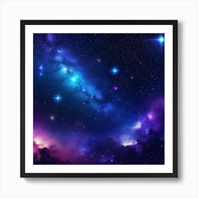 Space Wallpaper 1 Art Print