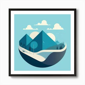 Mountain Landscape 4 Art Print