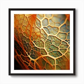 Microscopical Structure Of Leaf Cells Art Print