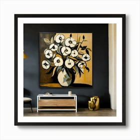 Abstract Flower Painting Art Print