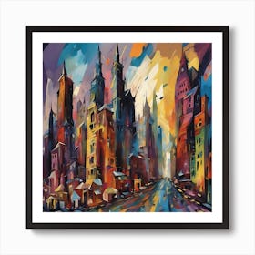 Sprawling Cityscape 4 Art Print