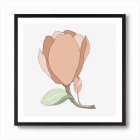 Magnolia Flower Art Print