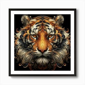 Tiger Head 1 Art Print