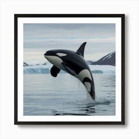 Orca Whale Nature Ocean Fishes Art Print