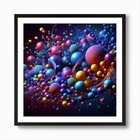 Abstract Spheres 3 Art Print