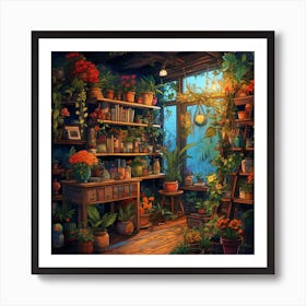 Room Full Of Plants Art Print