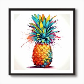 Rainbow Pineapple 1 Art Print