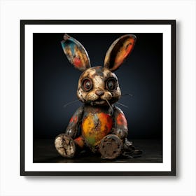 Rabbit With A Broken Heart Art Print