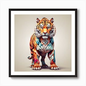 Abstract Tiger 1 Art Print