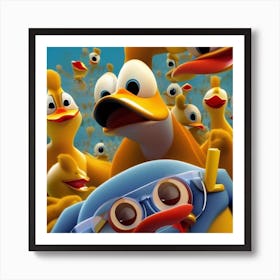 Ducks Art Print