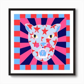 Psychodelic Panther Ll Art Print