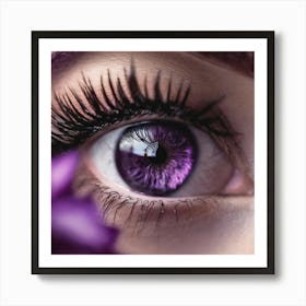 Purple Eye 2 Art Print