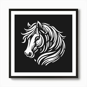 Horse Head Logo Art Print