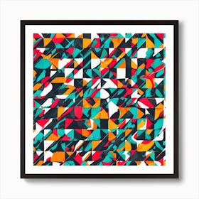 Abstract Geometric Pattern 18 Art Print