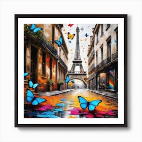 Butterflies In Paris 35 Art Print