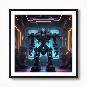 Futuristic Robot 59 Art Print