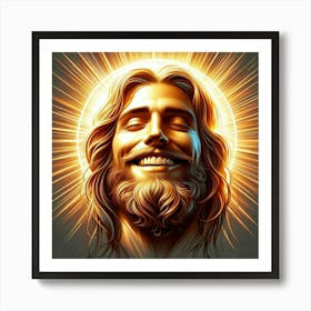 Jesus Face Art Print