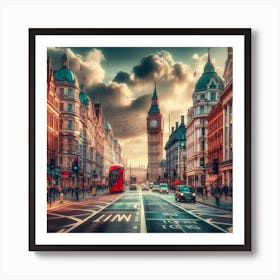 London Cityscape Art Print