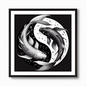 Yin Yang symbol Art Print