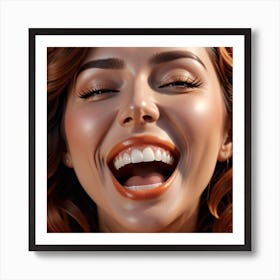 Laughing Woman 1 Art Print