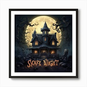 Scary Night 5 Art Print