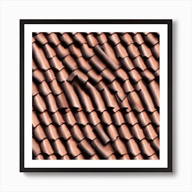 Tiled Roof 2 Art Print