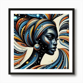 Eluvia Celestial Portrait Art Print