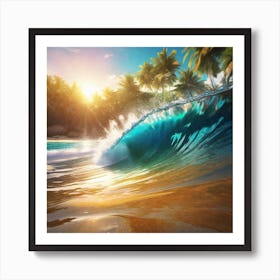 Wave In The Ocean Art Print