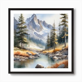 Mountain Stream 15 Art Print