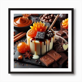 White and black chocolate 3 Art Print