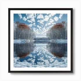 Reflection In A Lake 1 Art Print