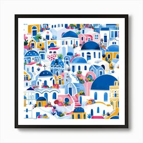 Greece Village 7 Art Print