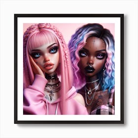 Two Dolls Art Print