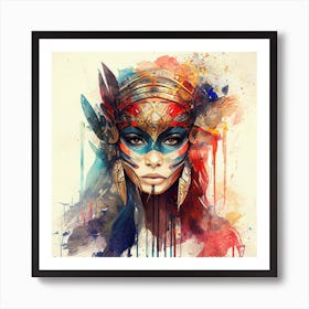 Powerful Warrior Woman  #6 Art Print