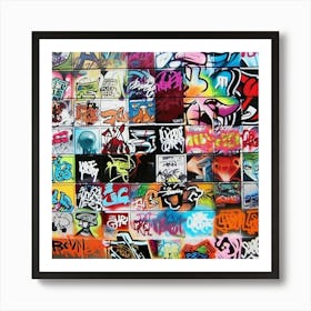 Graffiti Wall 3 Art Print