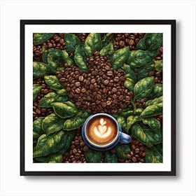 Coffee Beans 38 Art Print