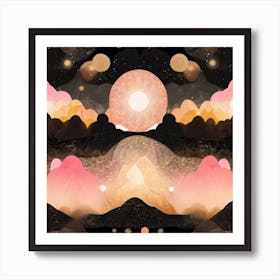 Apricot world 4 Art Print