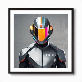 Futuristic Space Suit 3 Art Print