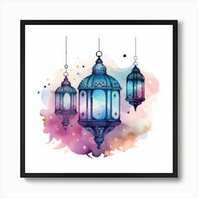 Islamic Lanterns 5 Art Print